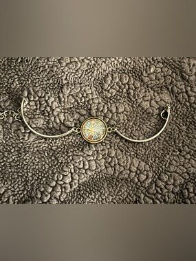 Round Multicolor Sunburst Bracelet Accent